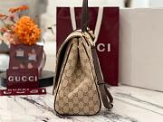 Okify Gucci Paparazzo Large Top Handle Bag Beige GG Canvas 875019 37x29x13cm - 6