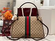 Okify Gucci Paparazzo Large Top Handle Bag Beige GG Canvas 875019 37x29x13cm - 4