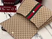 Okify Gucci Paparazzo Large Top Handle Bag Beige GG Canvas 875019 37x29x13cm - 2