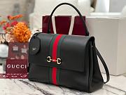 Okify Gucci Paparazzo Large Top Handle Bag Black 875019 37x29x13cm - 4