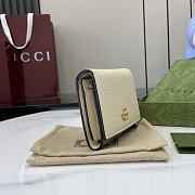 Okify Gucci White Small Wallet 598587 12x10x3cm - 6