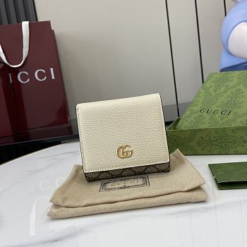 Okify Gucci White Small Wallet 598587 12x10x3cm