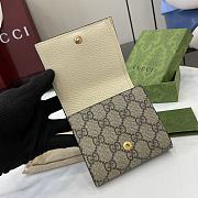 Okify Gucci White Small Wallet 598587 12x10x3cm - 2