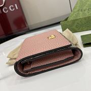 Okify Gucci Pink Small Wallet 598587 12x10x3cm - 6