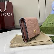 Okify Gucci Pink Small Wallet 598587 12x10x3cm - 5