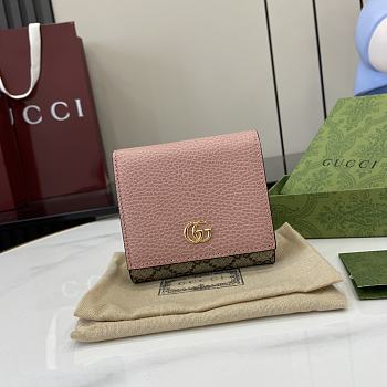 Okify Gucci Pink Small Wallet 598587 12x10x3cm