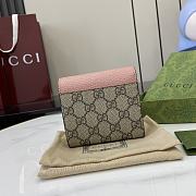 Okify Gucci Pink Small Wallet 598587 12x10x3cm - 4