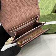 Okify Gucci Pink Small Wallet 598587 12x10x3cm - 3
