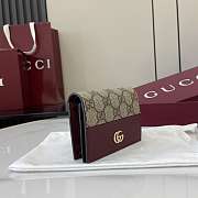 Okify Gucci Red Burgundy GG Canvas Small Wallet 841358 11x8.5x3cm - 5