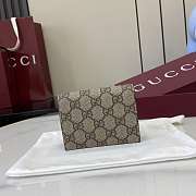 Okify Gucci Red Burgundy GG Canvas Small Wallet 841358 11x8.5x3cm - 3
