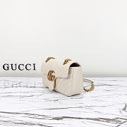 Okify Gucci Marmont Bag White Heart 446744 23x14x6cm - 6