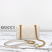 Okify Gucci Marmont Bag White Heart 446744 23x14x6cm - 5