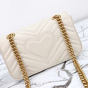 Okify Gucci Marmont Bag White Heart 446744 23x14x6cm - 2