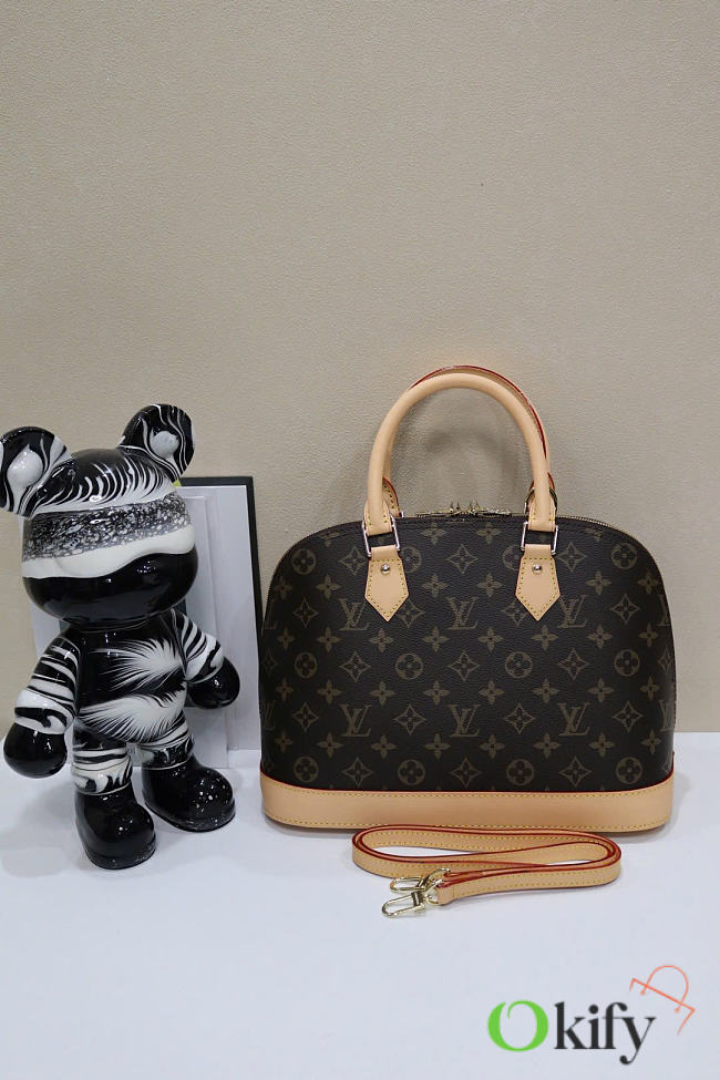 Okify Louis Vuitton Alma PM Bag Beige Monogram 32x24x15cm - 1