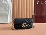 Okify Gucci Marmont Mini Bag Black Heart 476433 16.5x9.5x4.5cm - 1