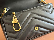 Okify Gucci Marmont Mini Bag Black Heart 476433 16.5x9.5x4.5cm - 2