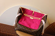 Okify Louis Vuitton Neverfull MM Bag Pink Fuchsia Inside M41178 31x28x14cm - 4