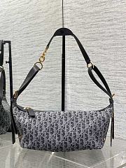Okify Dior D-Journey Small Bag Denim Gray 25.5x14.5x14cm - 1