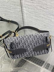 Okify Dior D-Journey Small Bag Denim Gray 25.5x14.5x14cm - 5