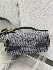 Okify Dior D-Journey Medium Bag Denim Gray 33x16x15cm - 5
