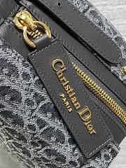 Okify Dior D-Journey Medium Bag Denim Gray 33x16x15cm - 3