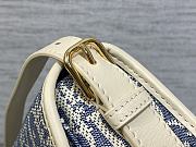 Okify Dior Bobby East West Bag Blue And White Oblique Chambray Raffia 21x12x5.1cm - 5
