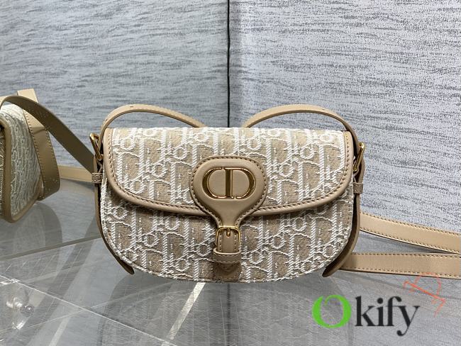 Okify Dior Bobby East West Bag Beige Oblique 21x12x5.1cm - 1