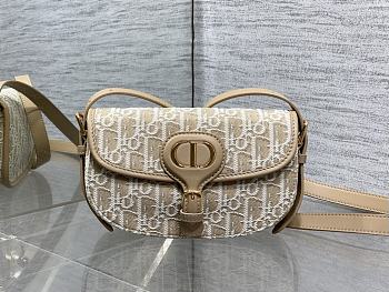 Okify Dior Bobby East West Bag Beige Oblique 21x12x5.1cm