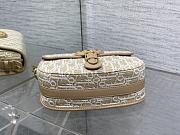 Okify Dior Bobby East West Medium Bag Beige Oblique 22x17x6cm - 2