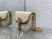Okify Dior Bobby East West Medium Bag Beige Oblique 22x17x6cm - 3