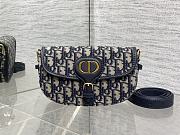 Okify Dior Bobby East West Bag Blue Oblique 21x12x5cm - 1