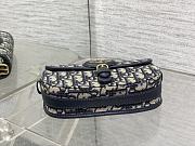 Okify Dior Bobby East West Bag Blue Oblique 21x12x5cm - 5