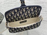 Okify Dior Bobby East West Bag Blue Oblique 21x12x5cm - 4