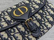 Okify Dior Bobby East West Bag Blue Oblique 21x12x5cm - 2