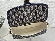 Okify Dior Bobby East West Medium Bag Blue Oblique 22x17x6cm - 4