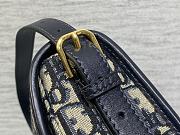 Okify Dior Bobby East West Medium Bag Blue Oblique 22x17x6cm - 3