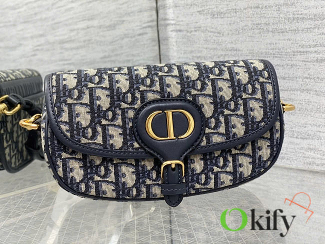 Okify Dior Bobby Bag Blue Oblique 21x12x5cm - 1
