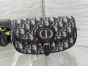Okify Dior Bobby Bag Blue Oblique 21x12x5cm - 1