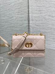 Okify Dior Miss Caro Mini Bag Pink 17.3x13x7.5cm - 3