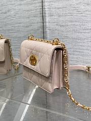 Okify Dior Miss Caro Mini Bag Pink 17.3x13x7.5cm - 6