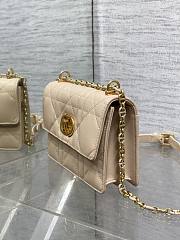 Okify Dior Miss Caro Mini Bag Beige 17.3x13x7.5cm - 5