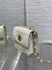 Okify Dior Miss Caro Mini Bag White 17.3x13x7.5cm - 5