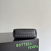 Okify Bottega Veneta Mini Zipped Tote Bag Black 27x18x10cm - 5