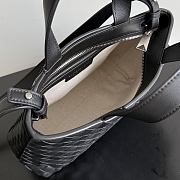 Okify Bottega Veneta Mini Zipped Tote Bag Black 27x18x10cm - 3