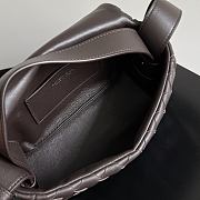Okify Bottega Veneta Mini Bag With Flap Dark Brown 20x12x6.5cm - 2