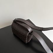 Okify Bottega Veneta Mini Bag With Flap Dark Brown 20x12x6.5cm - 4