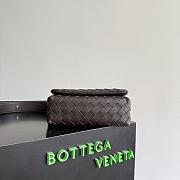Okify Bottega Veneta Mini Bag With Flap Dark Brown 20x12x6.5cm - 5