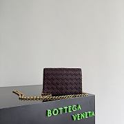 Okify Bottega Veneta Andiamo Pouch On Chain Bag Red Burgundy 19x11.5x4cm - 4