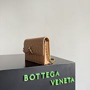 Okify Bottega Veneta Andiamo Pouch On Chain Bag Light Brown 19x11.5x4cm - 6