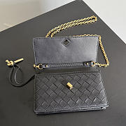 Okify Bottega Veneta Andiamo Pouch On Chain Bag Black 19x11.5x4cm - 4